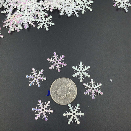 200pcs 3cm Christmas Tree Decorations Snowflakes Artificial Snow Christmas Decorations for Home New Year Christmas Gifts Navidad