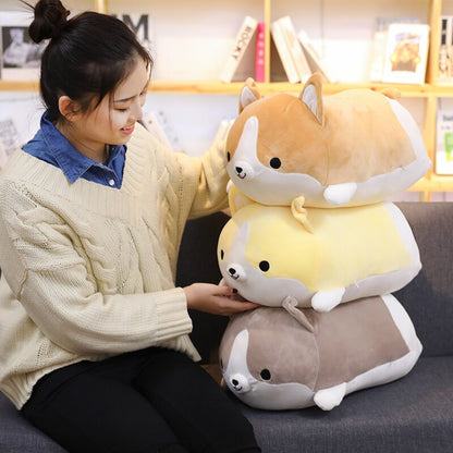 30/45/60cm Cute Corgi Dog Plush Toy Stuffed Soft Animal Cartoon Pillow Lovely Christmas Gift for Kids Kawaii Valentine Present