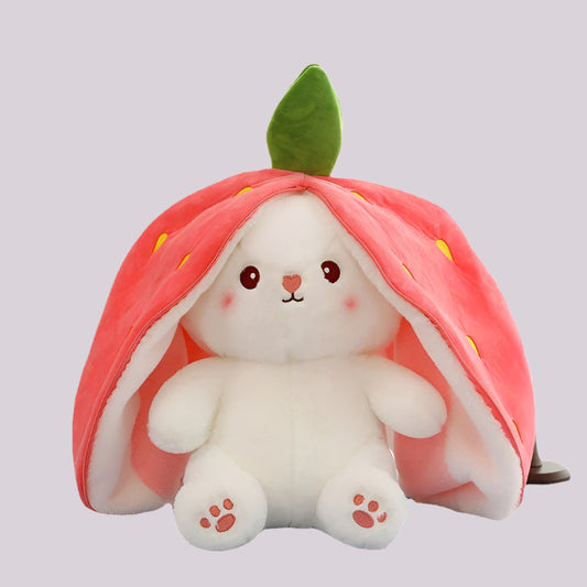 Plush toy fruit turned into rabbit doll toy doll gift girl ins fruit turned into rabbit doll