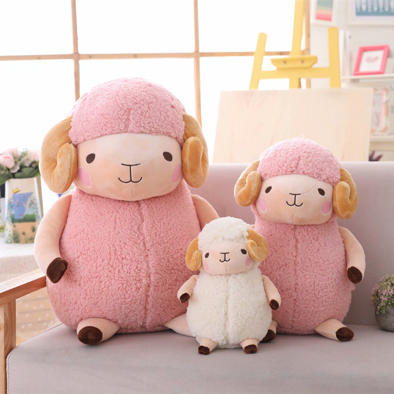 New Cute Station Style Plush Sheep Doll Machine Doll Event Gift