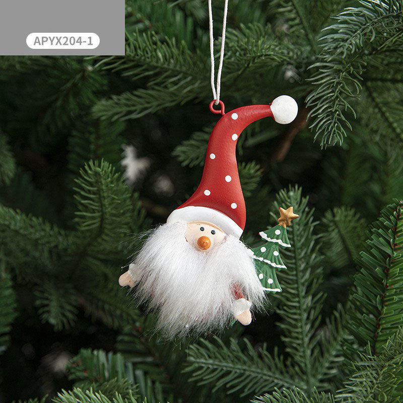 Christmas decorations, painted snowmen, Christmas pendants, Christmas tree ornaments