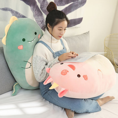 Squishmallows Plush Toy Animal Kawaii Unicorn Dinosaur Lion Soft Big Pillow Buddy Stuffed Cushion Valentine's Gift For Kids Girl