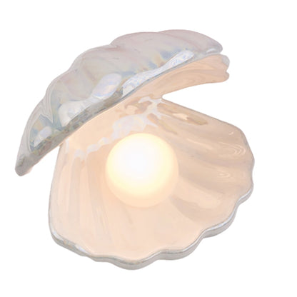 A Touch of Coastal Charm: Ceramic Shell Night Light