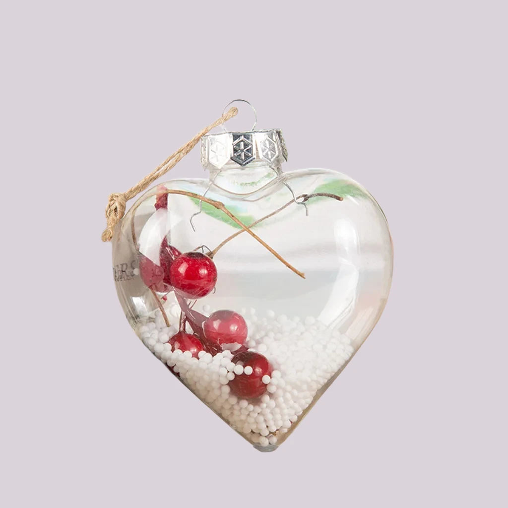 Love Transparent Merry Christmas Ball Christmas Ornament