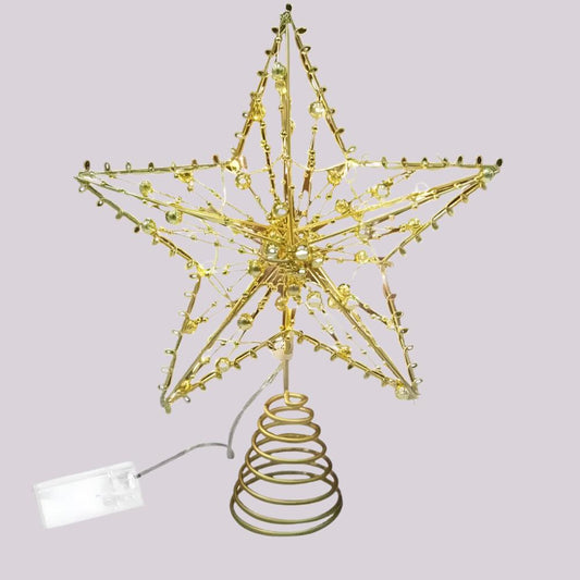 Christmas Decoration Three dimensional Iron Carving Tree Top Star Decoration Christmas Tree Christmas Pendant